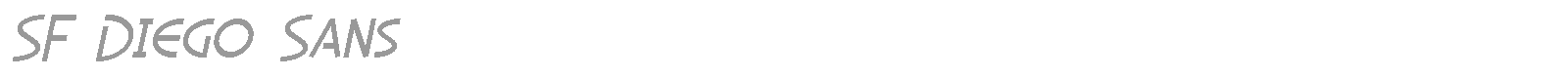 SF Diego Sans font preview
